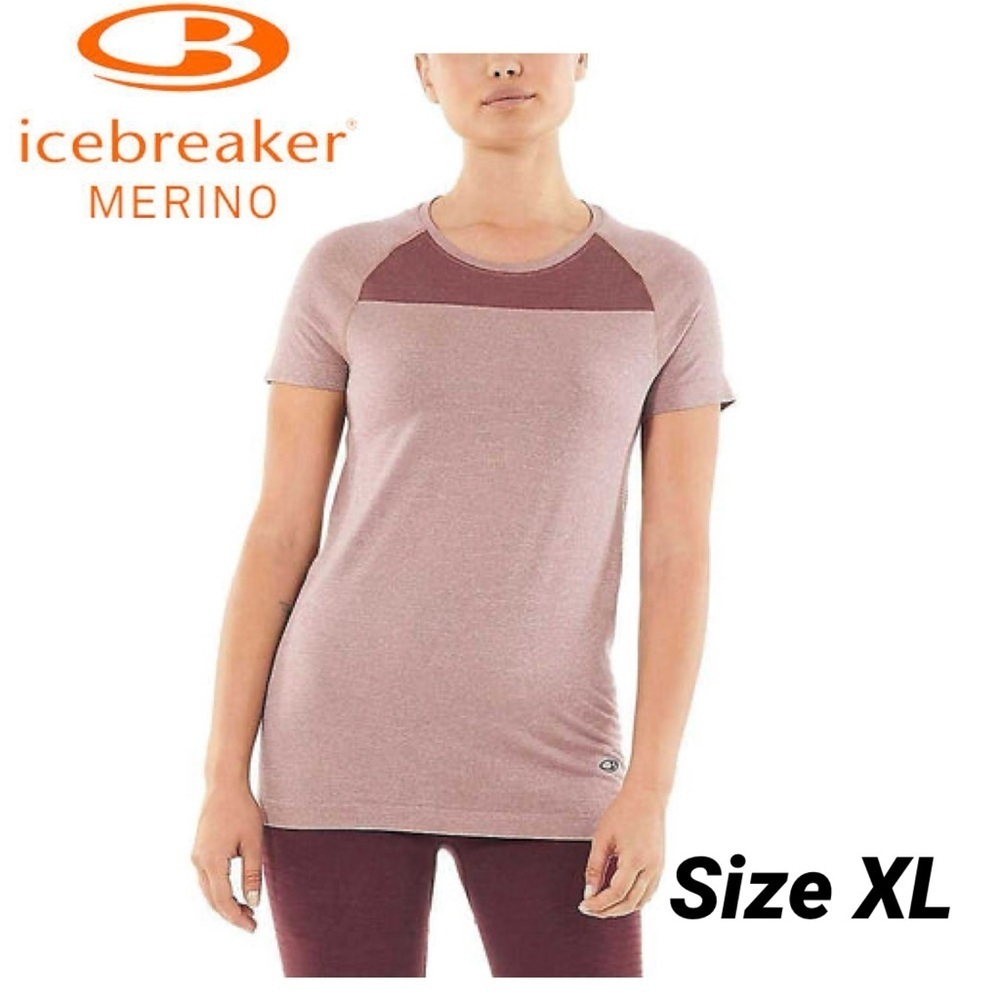 Icebreaker Womens Motion Seamless SS Crewe size XL